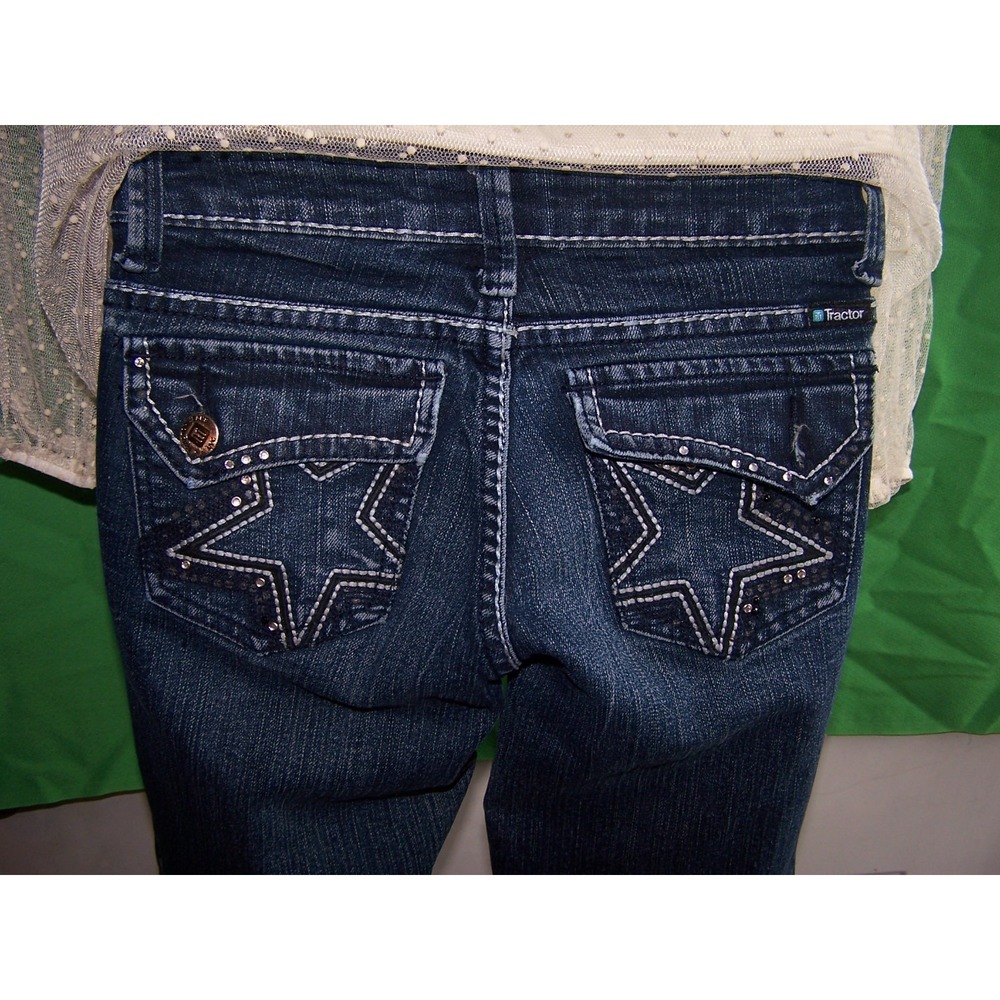 TRACTOR NORDSTROM GIRLS BOOTCUT  JEANS DENIM DARK WASH 14